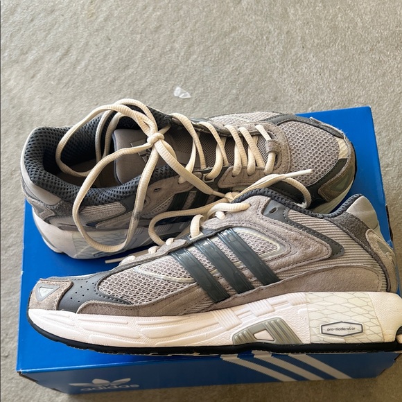 adidas Gray and Blue Men's Sneakers - Picture 7 of 14